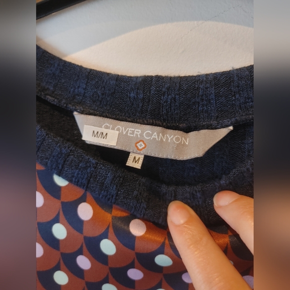 Clover Canyon Geometric Ribbed Knit Tunic Size Medium - Picture 5 of 9